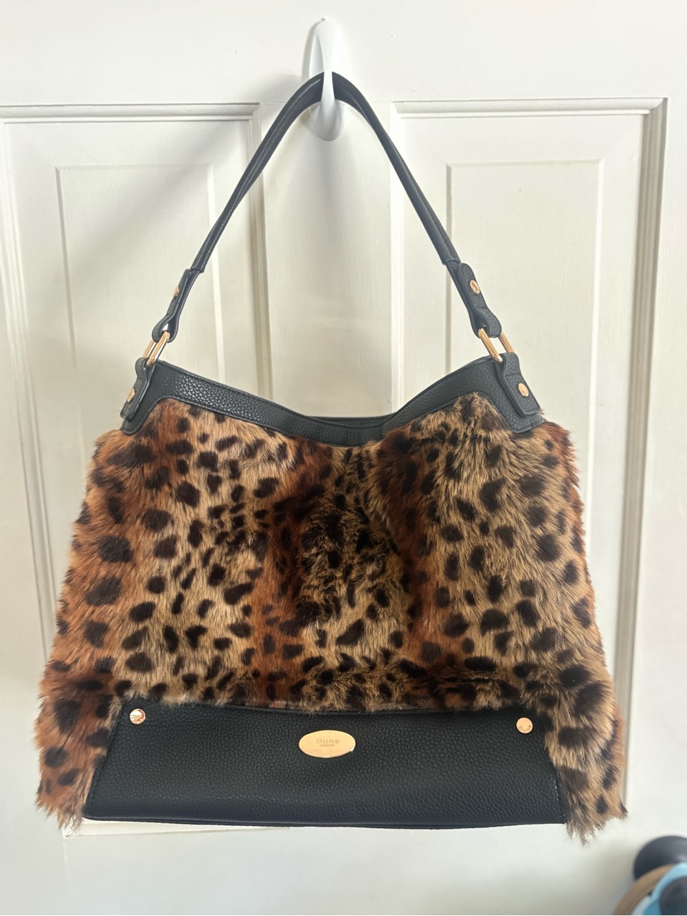 Dune London Leopard Fur Bag - New
